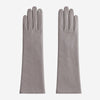 Leonora (grey) - Italian cashmere lined 6-button length leather gloves