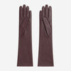 Leonora (dark brown) - Italian "8 button length" cashmere lined leather gloves