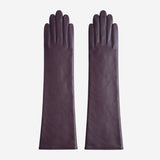 Leonora (dark brown) - Italian "8 button length" cashmere lined leather gloves
