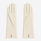 FC04 (cream) - Women's Italian cashmere lined leather gloves