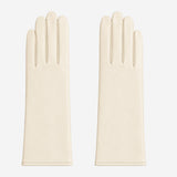 FC04 (cream) - Women's Italian cashmere lined leather gloves