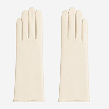 FC04 (cream) - Women's Italian cashmere lined leather gloves