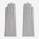 FC04 (grey) - Women's Italian cashmere lined leather gloves