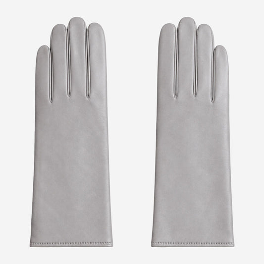 FC04 (grey) - Women's Italian cashmere lined leather gloves