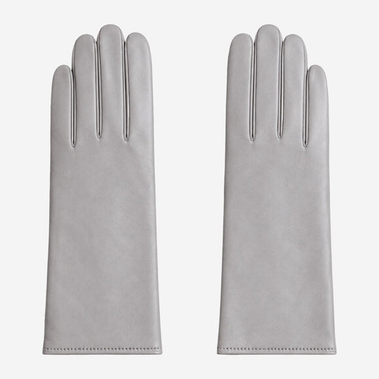 FC04 (grey) - Women's Italian cashmere lined leather gloves