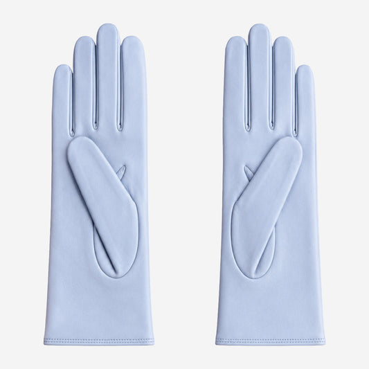 FC04 (sky) - Women's Italian cashmere lined leather gloves
