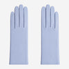 Leonora (sky) - Italian cashmere lined 6-button length leather gloves