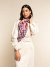 Bruna (pink)- soft and lightweight Italian foulard from pure silk - Leather Gloves Online - Luxury Silk Scarf - 10