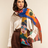 Multi Colour Italian Scarf Women Evelina - Leather Gloves Online® - Luxury Leather Gloves - Made in Italy - 10