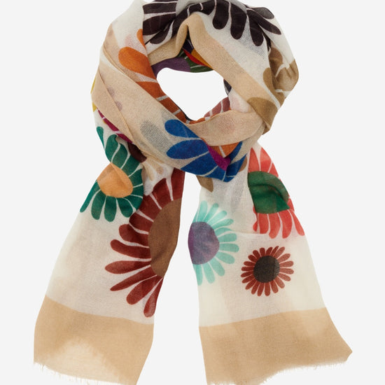 Evelina (yellow) - soft and lightweight Italian scarf from premium wool - Leather Gloves Online - Luxury Italian Scarf - 3