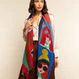 Multi Colour Italian Scarf Women Evelina - Leather Gloves Online® - Luxury Leather Gloves - Made in Italy - 5