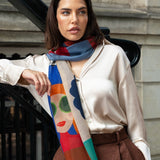 Multi Colour Italian Scarf Women Evelina - Leather Gloves Online® - Luxury Leather Gloves - Made in Italy - 6