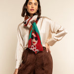 Multi Colour Italian Scarf Women Evelina - Leather Gloves Online® - Luxury Leather Gloves - Made in Italy - 7