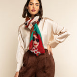 Multi Colour Italian Scarf Women Evelina - Leather Gloves Online® - Luxury Leather Gloves - Made in Italy - 7