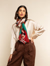 Evelina - soft and lightweight Italian scarf from premium wool - Leather Gloves Online - Luxury Italian Scarf - 7