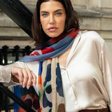 Multi Colour Italian Scarf Women Evelina - Leather Gloves Online® - Luxury Leather Gloves - Made in Italy - 9