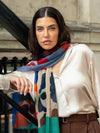 Evelina - soft and lightweight Italian scarf from premium wool - Leather Gloves Online - Luxury Italian Scarf - 9