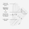 Alessa (white) - Classic Italian lambskin leather driving gloves