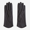 FS02Z (darkbrown) - Women’s unlined Italian lambskin leather gloves