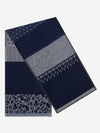 Federico (grey/blue) - warm and soft Italian scarf from wool blend  - Leather Gloves Online - Luxury Italian Scarf - 1
