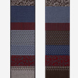 Federico (red/blue) - warm and soft Italian scarf from wool blend