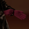 Florentina (red) - Handmade Italian knitted wool gloves with luxurious cashmere lining - Leather Gloves Online - Luxury Leather Gloves - 5