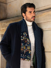 Edoardo (blue) - soft and lightweight Italian scarf from 100% wool - Leather Gloves Online - Luxury Italian Scarf - 11