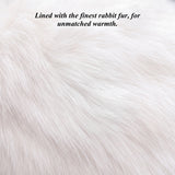 CR3103 (brown) - Men’s handsewn Italian rabbit fur gloves