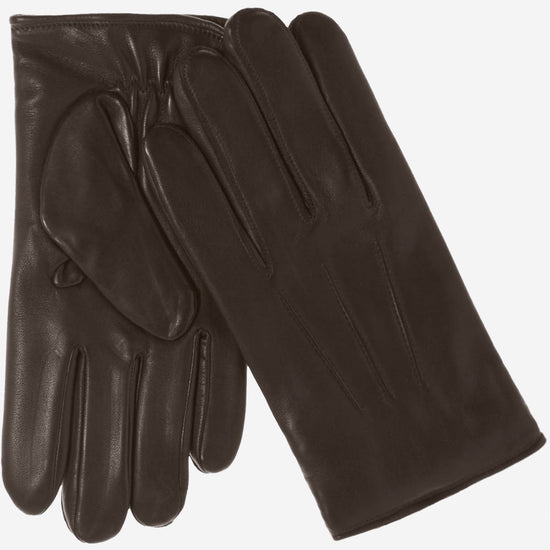 Giovanni (brown) - classic Italian lambskin leather gloves with cashmere lining & touchscreen feature  - Leather Gloves Online - Luxury Leather Gloves - 2