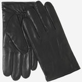 Giovanni (black) - classic Italian lambskin leather gloves with cashmere lining & touchscreen feature