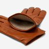 Giovanni (cognac) - Classic Italian lambskin leather gloves with cashmere lining