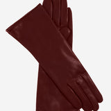 Camilla (xb) - Italian long leather winter gloves with luxurious cashmere lining