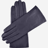 Isabella (navy) - Italian lambskin leather gloves with cashmere lining - Leather Gloves Online - Luxury Leather Gloves - 1