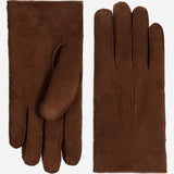 Jack (brown) – Suede leather gloves with luxurious sheep fur lining