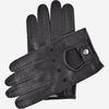 Leonardo (black) - Italian driving gloves made of American deerskin leather - Leather Gloves Online - Luxury Leather Gloves - 1