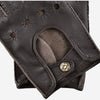 Leonardo (dark brown) - Italian driving gloves made of American deerskin leather - Leather Gloves Online - Luxury Leather Gloves - 2