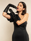 Leonora (black) - Italian cashmere lined 8-button length leather gloves - Leather Gloves Online - Luxury Leather Gloves - 2