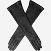 Lucia (black) - Italian unlined 16-button length leather opera gloves - Leather Gloves Online - Luxury Leather Gloves - 1