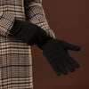 Luciano (black) - Handmade Italian knitted wool gloves with luxurious cashmere lining - Leather Gloves Online - Luxury Wool Gloves - 4