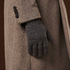 Luciano (grey) - Handmade Italian knitted wool gloves with luxurious cashmere lining - Leather Gloves Online - Luxury Wool Gloves - 4