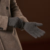 Luciano (grey) - Handmade Italian knitted wool gloves with luxurious cashmere lining - Leather Gloves Online - Luxury Wool Gloves - 7
