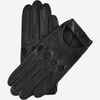 Mario (black) - Italian lambskin leather driving gloves & touchscreen feature - Leather Gloves Online - Luxury Leather Gloves - 1