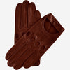 Mario (brown) - Italian lambskin leather driving gloves & touchscreen feature  - Leather Gloves Online - Luxury Leather Gloves - 1