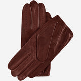 Mario (brown) - Italian lambskin leather driving gloves