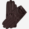 Mario (dark brown) - Italian lambskin leather driving gloves & touchscreen feature - Leather Gloves Online - Luxury Leather Gloves - 1