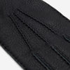 Matteo (black) - Italian gloves made of American deerskin leather with cashmere lining
