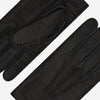 Matteo (black) - Italian gloves made of American deerskin leather with cashmere lining