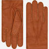 Matteo (brown) - Italian gloves made of American deerskin leather with cashmere lining