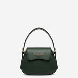 Ottavia (green) - Italian calf leather women's crossbody bag (with shoulder strap)