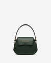Ottavia (green) - Italian calf leather women's crossbody bag (with shoulder strap)